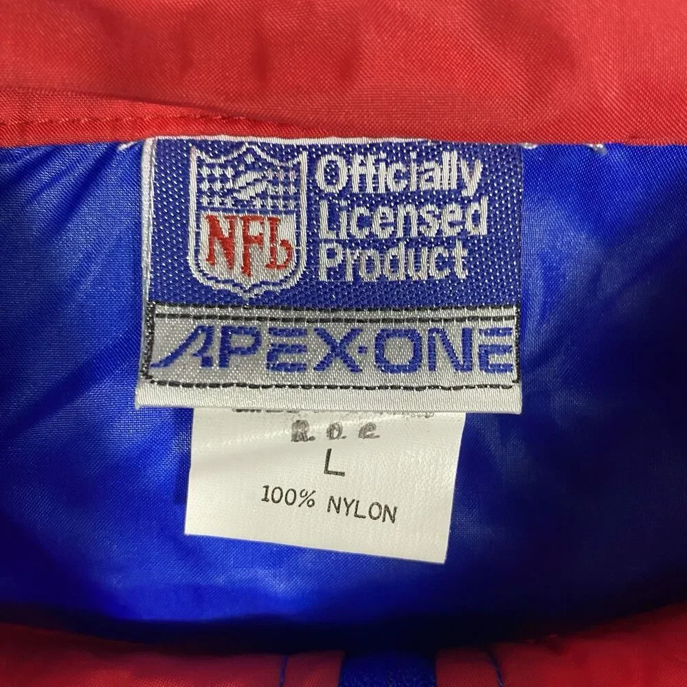 Vintage Apex One New York Giants Jacket Windbreaker Large Lightweight New NWT